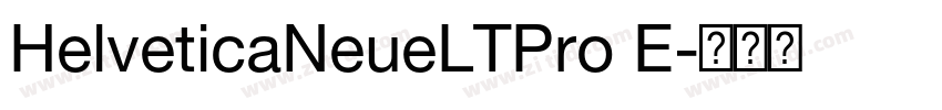 HelveticaNeueLTPro E字体转换